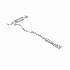 Land Rover LR2 Performance Exhaust - Rear - Magnaflow - Cat-Back, Touring Series, Dual Split Rear Exit, 2.5 in Mandrel-Bent Piping, 2 Straight-Through Mufflers, 3.5 in Polished Double-Wall Angle-Cut Tips, Stainless Steel - Polished - `08-`12