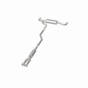 Land Rover LR2 Performance Exhaust - Rear - Magnaflow - Cat-Back, Touring Series, Dual Split Rear Exit, 2.5 in Mandrel-Bent Piping, 2 Straight-Through Mufflers, 3.5 in Polished Double-Wall Angle-Cut Tips, Stainless Steel - Polished - `08-`12
