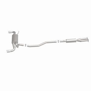 Land Rover LR2 Performance Exhaust - Rear - Magnaflow - Cat-Back, Touring Series, Dual Split Rear Exit, 2.5 in Mandrel-Bent Piping, 2 Straight-Through Mufflers, 3.5 in Polished Double-Wall Angle-Cut Tips, Stainless Steel - Polished - `08-`12