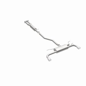 Land Rover LR2 Performance Exhaust - Rear - Magnaflow - Cat-Back, Touring Series, Dual Split Rear Exit, 2.5 in Mandrel-Bent Piping, 2 Straight-Through Mufflers, 3.5 in Polished Double-Wall Angle-Cut Tips, Stainless Steel - Polished - `08-`12