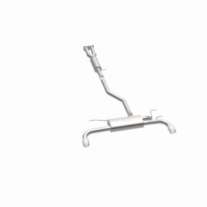 Land Rover LR2 Performance Exhaust - Rear - Magnaflow - Cat-Back, Touring Series, Dual Split Rear Exit, 2.5 in Mandrel-Bent Piping, 2 Straight-Through Mufflers, 3.5 in Polished Double-Wall Angle-Cut Tips, Stainless Steel - Polished - `08-`12