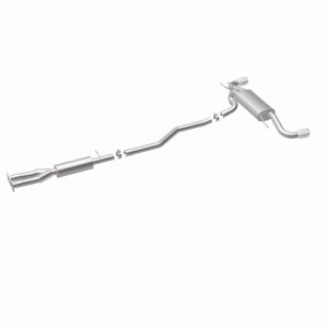 Land Rover LR2 Performance Exhaust - Rear - Magnaflow - Cat-Back, Touring Series, Dual Split Rear Exit, 2.5 in Mandrel-Bent Piping, 2 Straight-Through Mufflers, 3.5 in Polished Double-Wall Angle-Cut Tips, Stainless Steel - Polished - `08-`12