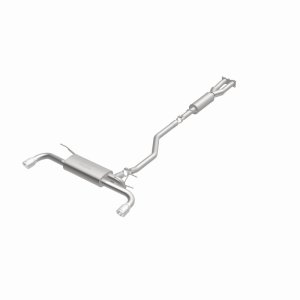 Land Rover LR2 Performance Exhaust - Rear - Magnaflow - Cat-Back, Touring Series, Dual Split Rear Exit, 2.5 in Mandrel-Bent Piping, 2 Straight-Through Mufflers, 3.5 in Polished Double-Wall Angle-Cut Tips, Stainless Steel - Polished - `08-`12