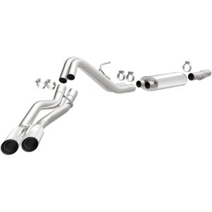 Ford F-150 Raptor Performance Exhaust - Dual Same Side Behind Passenger Rear Tire - Magnaflow - Street Series Cat-Back - `10-`14