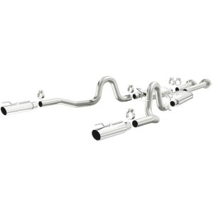 Ford Mustang Performance Exhaust - Rear - Magnaflow - Cat Back Dual Split Rear Exit - Polished - `99-`04