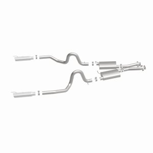 Ford Mustang Performance Exhaust - Rear - Magnaflow - Cat Back Dual Split Rear Exit - Polished - `99-`04