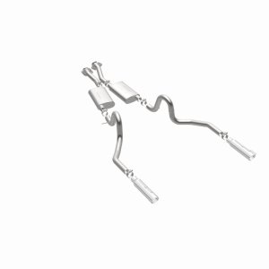 Ford Mustang Performance Exhaust - Rear - Magnaflow - Cat Back Dual Split Rear Exit - Polished - `99-`04