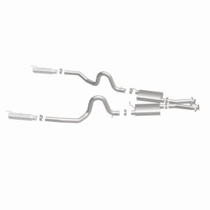 Ford Mustang Performance Exhaust - Rear - Magnaflow - Cat Back Dual Split Rear Exit - Polished - `99-`04