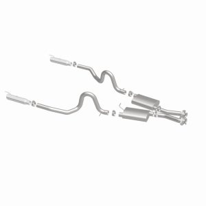 Ford Mustang Performance Exhaust - Rear - Magnaflow - Cat Back Dual Split Rear Exit - Polished - `99-`04
