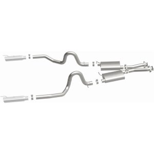 Ford Mustang Performance Exhaust - Rear - Magnaflow - Cat Back Dual Split Rear Exit - Polished - `99-`04