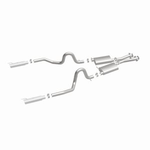 Ford Mustang Performance Exhaust - Rear - Magnaflow - Cat Back Dual Split Rear Exit - Polished - `99-`04