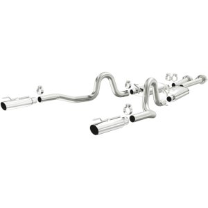 Ford Mustang Performance Exhaust - Rear - Magnaflow - Cat Back Dual Split Rear Exit - Polished - `99-`04
