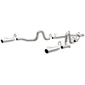 Ford Mustang Performance Exhaust - Dual Split Rear Exit - Magnaflow - Competition Series Cat Back - `99-`04