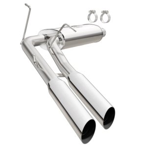 Ford F-150 Performance Exhaust - Rear - Magnaflow - Cat Back, Street Series, Dual Same Side Exit - Polished - `99-`03