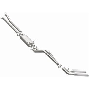 Ford F-150 Performance Exhaust - Dual Same Side Behind Passenger Rear Tire - Magnaflow - Street Series Cat-Back - Polished - `02-`03