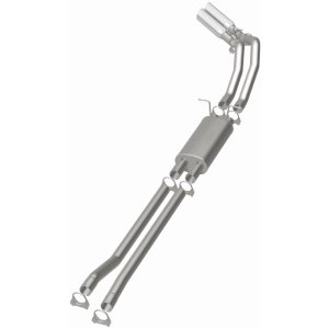 Ford F-150 Performance Exhaust - Dual Same Side Behind Passenger Rear Tire - Magnaflow - Street Series Cat-Back - Polished - `02-`03