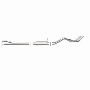 Ford F-150 Performance Exhaust - Dual Same Side Behind Passenger Rear Tire - Magnaflow - Street Series Cat-Back - Polished - `02-`03