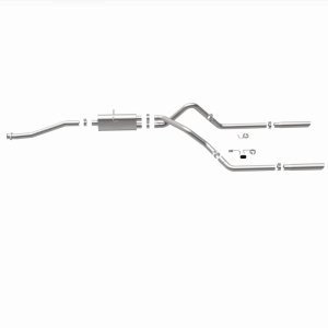 Ford Ranger Performance Exhaust - Dual Split Rear - Magnaflow - Street Series Cat-Back - Polished - `98-`03