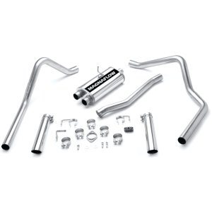Ford Ranger Performance Exhaust - Dual Split Rear - Magnaflow - Street Series Cat-Back - Polished - `98-`03