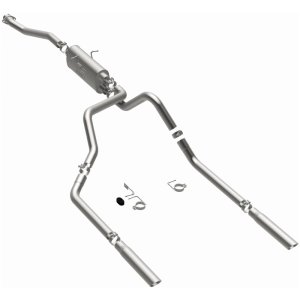 Ford Ranger Performance Exhaust - Dual Split Rear - Magnaflow - Street Series Cat-Back - Polished - `98-`03