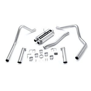 Ford Ranger Performance Exhaust - Dual Split Rear - Magnaflow - Street Series Cat-Back - Polished - `98-`03