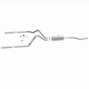 Ford Ranger Performance Exhaust - Dual Split Rear - Magnaflow - Street Series Cat-Back - Polished - `98-`03