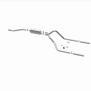 Ford Ranger Performance Exhaust - Dual Split Rear - Magnaflow - Street Series Cat-Back - Polished - `98-`03
