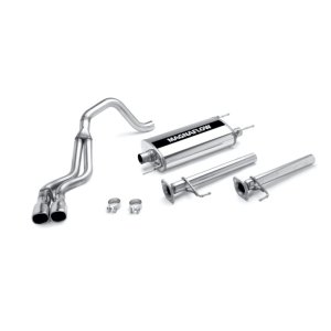 Toyota 4Runner Performance Exhaust - Rear - Magnaflow - Street Series Cat-Back, Dual Same Side Behind Passenger - Polished - `03-`09 Toyota 4Runner Performance Exhaust - Rear - Magnaflow - Street Series Cat-Back, Dual Same Side Behind Passenger - Polished - `03-`09