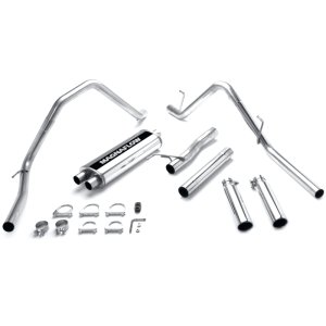 Dodge Ram 1500 Performance Exhaust - Rear - Magnaflow - Cat Back, Dual Split Rear Exit - Polished - 2003