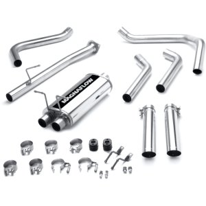 Chevrolet S10 Performance Exhaust - Rear - Magnaflow - Cat Back, Dual Split Rear Exit - Polished - `00-`03