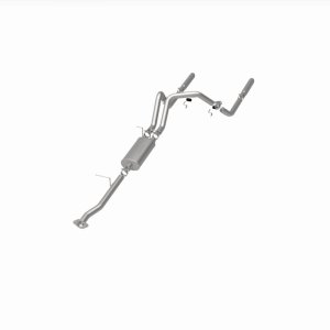 GMC Sierra Performance Exhaust - Rear - Magnaflow - Cat Back, Dual Split Rear Exit - Polished - `00-`03