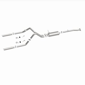 GMC Sierra Performance Exhaust - Rear - Magnaflow - Cat Back, Dual Split Rear Exit - Polished - `00-`03