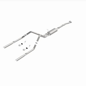 GMC Sierra Performance Exhaust - Rear - Magnaflow - Cat Back, Dual Split Rear Exit - Polished - `00-`03