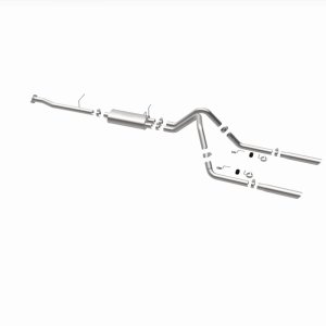 GMC Sierra Performance Exhaust - Rear - Magnaflow - Cat Back, Dual Split Rear Exit - Polished - `00-`03
