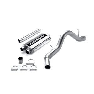 Chevrolet Suburban Performance Exhaust - Single Passenger Side Rear - Magnaflow - Street Series Cat-Back - Polished - 2003