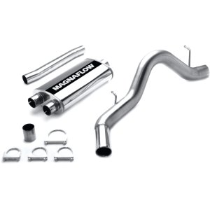 GMC Yukon XL Performance Exhaust - Single Passenger Side Rear - Magnaflow - Street Series Cat-Back - Polished - 2003
