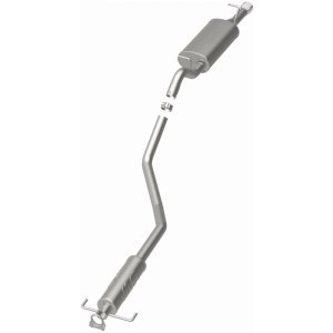 Toyota Corolla Performance Exhaust - Passenger Side Rear - Magnaflow - Cat Back, Street Series, Single Straight - Polished - `03-`06