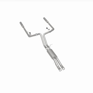 GMC 2500HD Performance Exhaust - Rear - Magnaflow - Cat Back, Street Series, Dual Split Rear Exit, Single Wall Angle Cut Rolled Edge Tips - Polished - 2003