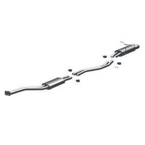 BMW Z3 Performance Exhaust - Rear - Magnaflow - Cat Back, Touring Series - Polished - `01-`02