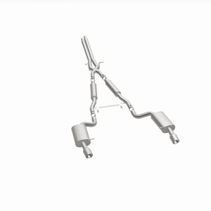 Audi A6 Quattro Performance Exhaust - Rear - Magnaflow - Cat Back, Dual Split Rear Exit, 4in. Angle Cut Tips - Polished - `00-`04