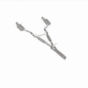 Audi A6 Quattro Performance Exhaust - Rear - Magnaflow - Cat Back, Dual Split Rear Exit, 4in. Angle Cut Tips - Polished - `00-`04