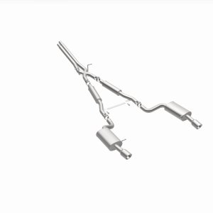 Audi A6 Quattro Performance Exhaust - Rear - Magnaflow - Cat Back, Dual Split Rear Exit, 4in. Angle Cut Tips - Polished - `00-`04