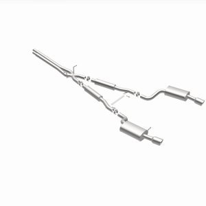 Audi A6 Quattro Performance Exhaust - Rear - Magnaflow - Cat Back, Dual Split Rear Exit, 4in. Angle Cut Tips - Polished - `00-`04