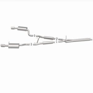 Audi A6 Quattro Performance Exhaust - Rear - Magnaflow - Cat Back, Dual Split Rear Exit, 4in. Angle Cut Tips - Polished - `00-`04