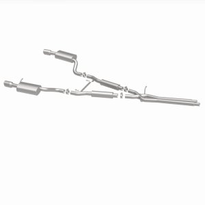 Audi A6 Quattro Performance Exhaust - Rear - Magnaflow - Cat Back, Dual Split Rear Exit, 4in. Angle Cut Tips - Polished - `00-`04