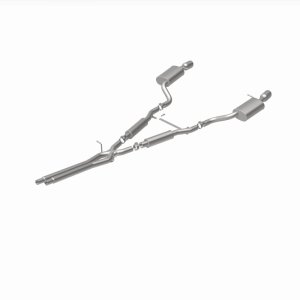 Audi A6 Quattro Performance Exhaust - Rear - Magnaflow - Cat Back, Dual Split Rear Exit, 4in. Angle Cut Tips - Polished - `00-`04