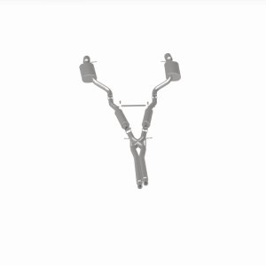 Audi A6 Quattro Performance Exhaust - Rear - Magnaflow - Cat Back, Dual Split Rear Exit, 4in. Angle Cut Tips - Polished - `00-`04