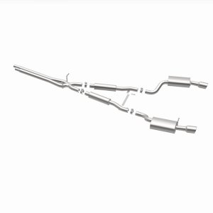 Audi A6 Quattro Performance Exhaust - Rear - Magnaflow - Cat Back, Dual Split Rear Exit, 4in. Angle Cut Tips - Polished - `00-`04