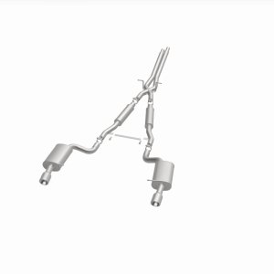 Audi A6 Quattro Performance Exhaust - Rear - Magnaflow - Cat Back, Dual Split Rear Exit, 4in. Angle Cut Tips - Polished - `00-`04