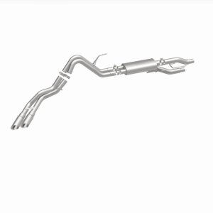 Ford F-150 Performance Exhaust - Dual Same Side Behind Passenger Rear Tire - Magnaflow - Street Series Cat Back - 2009 Ford F-150 Performance Exhaust - Dual Same Side Behind Passenger Rear Tire - Magnaflow - Street Series Cat Back - 2009